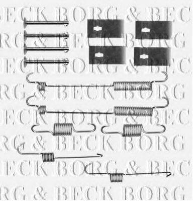 Комплектуючі, колодки дискового гальма BORG & BECK BBK6161