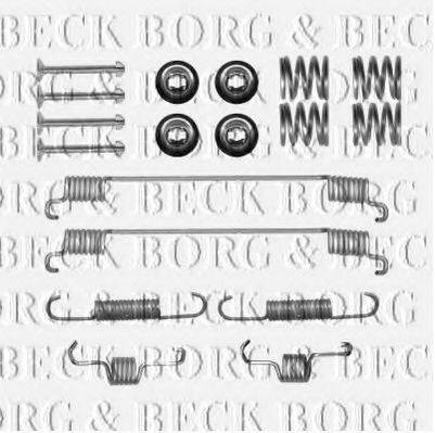 Комплектуючі, колодки дискового гальма BORG & BECK BBK6163