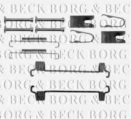 Комплектуючі, колодки дискового гальма BORG & BECK BBK6164
