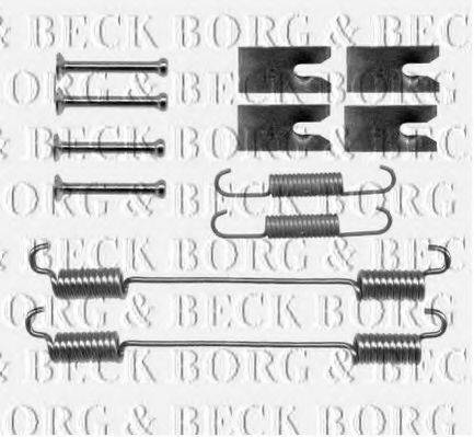 Комплектуючі, колодки дискового гальма BORG & BECK BBK6165
