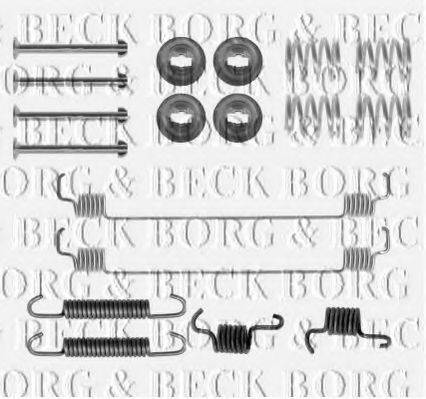 BORG & BECK BBK6171 Комплектуючі, колодки дискового гальма
