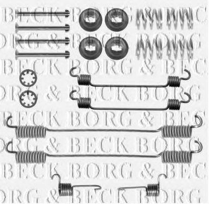Комплектующие, колодки дискового тормоза BORG & BECK BBK6172