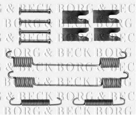 Комплектуючі, колодки дискового гальма BORG & BECK BBK6176