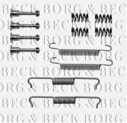 Комплектующие, колодки дискового тормоза BORG & BECK BBK6177