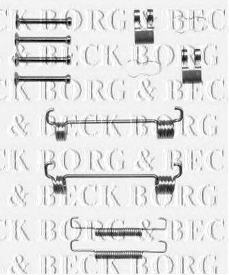 Комплектующие, колодки дискового тормоза BORG & BECK BBK6189
