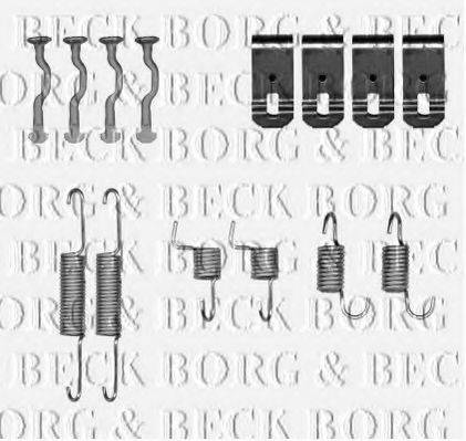 BORG & BECK BBK6191 Комплектуючі, колодки дискового гальма