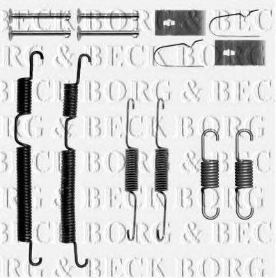 Комплектуючі, колодки дискового гальма BORG & BECK BBK6192