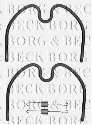 Комплектуючі, колодки дискового гальма BORG & BECK BBK6193