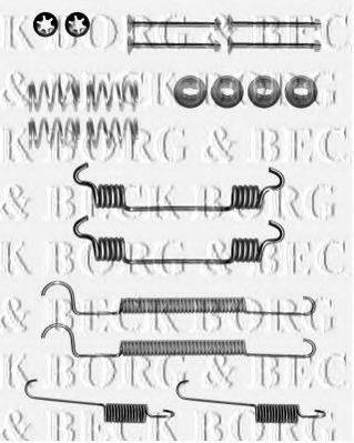 Комплектуючі, колодки дискового гальма BORG & BECK BBK6194