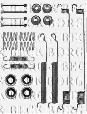 Комплектуючі, колодки дискового гальма BORG & BECK BBK6195