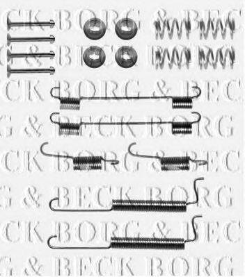 Комплектуючі, колодки дискового гальма BORG & BECK BBK6198