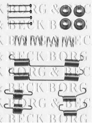 Комплектуючі, колодки дискового гальма BORG & BECK BBK6199