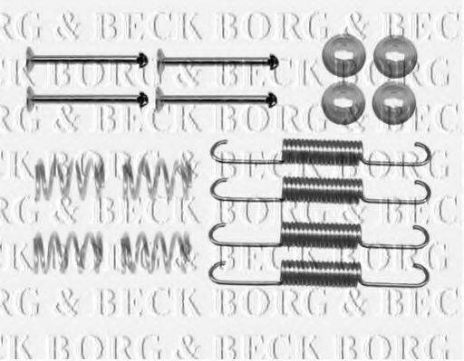 Комплектуючі, колодки дискового гальма BORG & BECK BBK6208