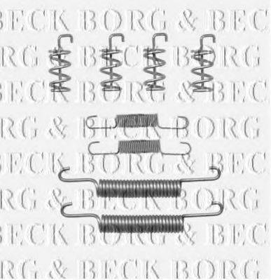 Комплектуючі, колодки дискового гальма BORG & BECK BBK6209