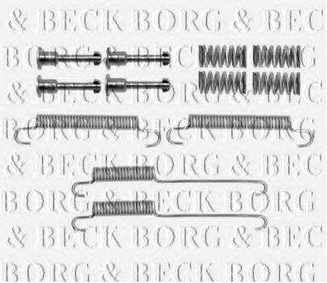 Комплектуючі, колодки дискового гальма BORG & BECK BBK6216