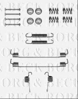 Комплектуючі, колодки дискового гальма BORG & BECK BBK6219