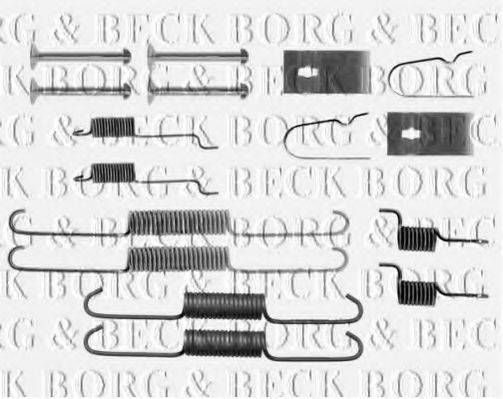 Комплектуючі, колодки дискового гальма BORG & BECK BBK6220