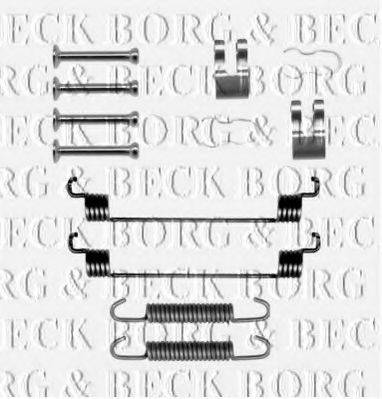 Комплектуючі, колодки дискового гальма BORG & BECK BBK6221