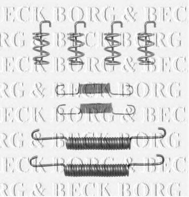 Комплектующие, колодки дискового тормоза BORG & BECK BBK6225
