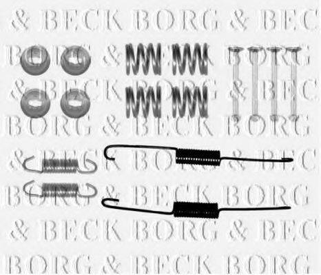 Комплектуючі, колодки дискового гальма BORG & BECK BBK6226