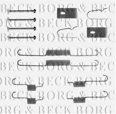 BORG & BECK BBK6244 Комплектуючі, колодки дискового гальма