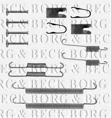 Комплектуючі, колодки дискового гальма BORG & BECK BBK6252