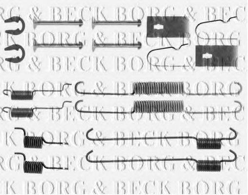 Комплектуючі, колодки дискового гальма BORG & BECK BBK6274