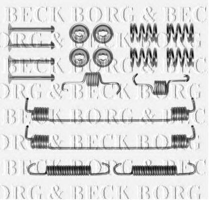 BORG & BECK BBK6292 Комплектуючі, колодки дискового гальма