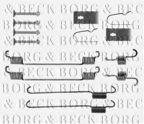 Комплектуючі, колодки дискового гальма BORG & BECK BBK6303