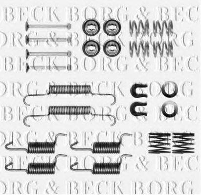 BORG & BECK BBK6305 Комплектуючі, колодки дискового гальма