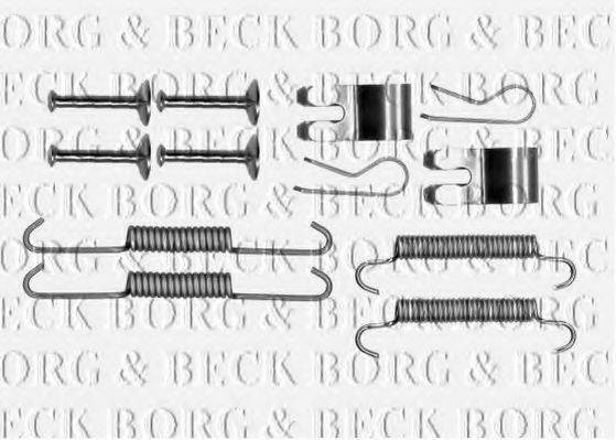 Комплектуючі, колодки дискового гальма BORG & BECK BBK6307