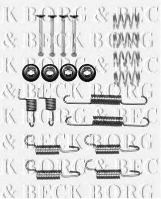 Комплектуючі, колодки дискового гальма BORG & BECK BBK6313