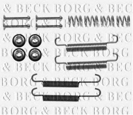 Комплектуючі, колодки дискового гальма BORG & BECK BBK6320