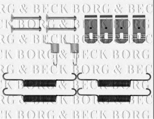 Комплектуючі, колодки дискового гальма BORG & BECK BBK6321