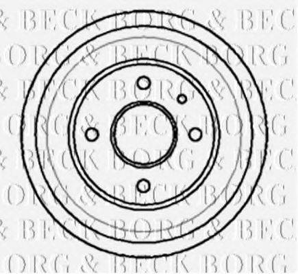 BORG & BECK BBR7013 Тормозной барабан