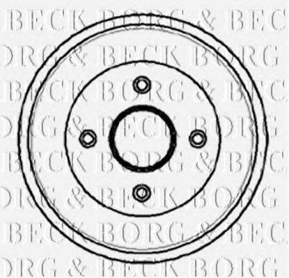 Тормозной барабан BORG & BECK BBR7034