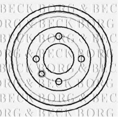 Тормозной барабан BORG & BECK BBR7043