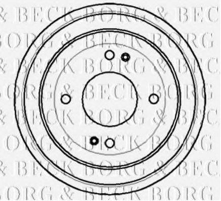 Тормозной барабан BORG & BECK BBR7052