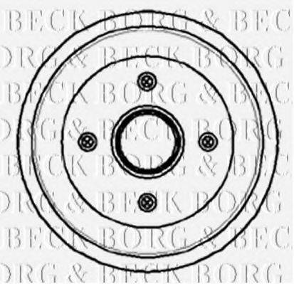 BORG & BECK BBR7054 Тормозной барабан