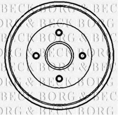 BORG & BECK BBR7087 Тормозной барабан
