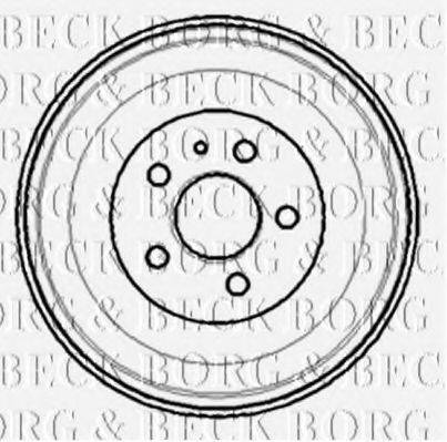 BORG & BECK BBR7100 Тормозной барабан