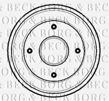 BORG & BECK BBR7105 Тормозной барабан
