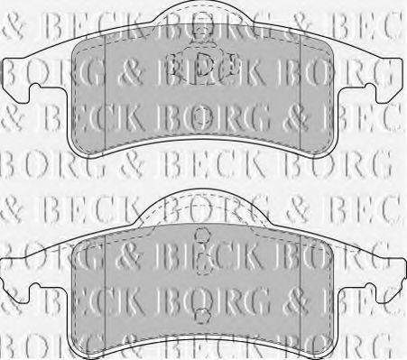 BORG & BECK BBP1782 Комплект тормозных колодок, дисковый тормоз