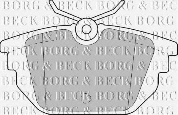 BORG & BECK BBP1867 Комплект тормозных колодок, дисковый тормоз