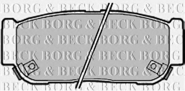 Комплект тормозных колодок, дисковый тормоз BORG & BECK BBP2018