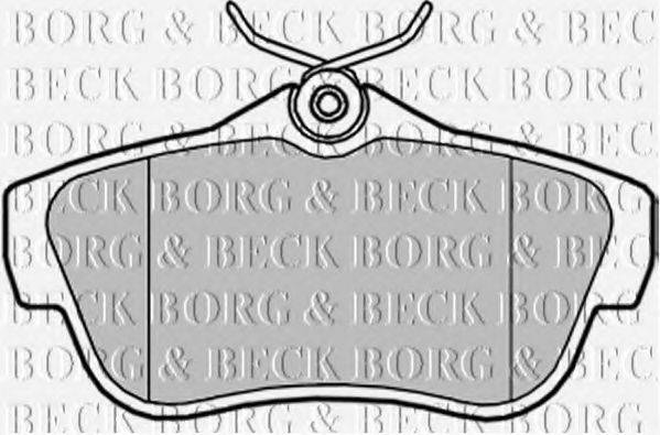 Комплект гальмівних колодок, дискове гальмо BORG & BECK BBP2043