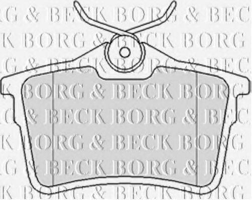 BORG & BECK BBP2063 Комплект тормозных колодок, дисковый тормоз
