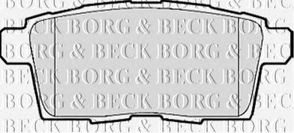 BORG & BECK BBP2115 Комплект гальмівних колодок, дискове гальмо