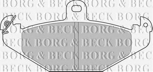 Комплект гальмівних колодок, дискове гальмо BORG & BECK BBP2234