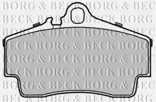 BORG & BECK BBP2235 Комплект гальмівних колодок, дискове гальмо